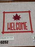 C-KCN-02 Welcome Sign with Leaf