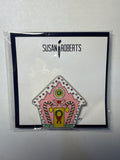 Pink Gingerbread House Needleminder