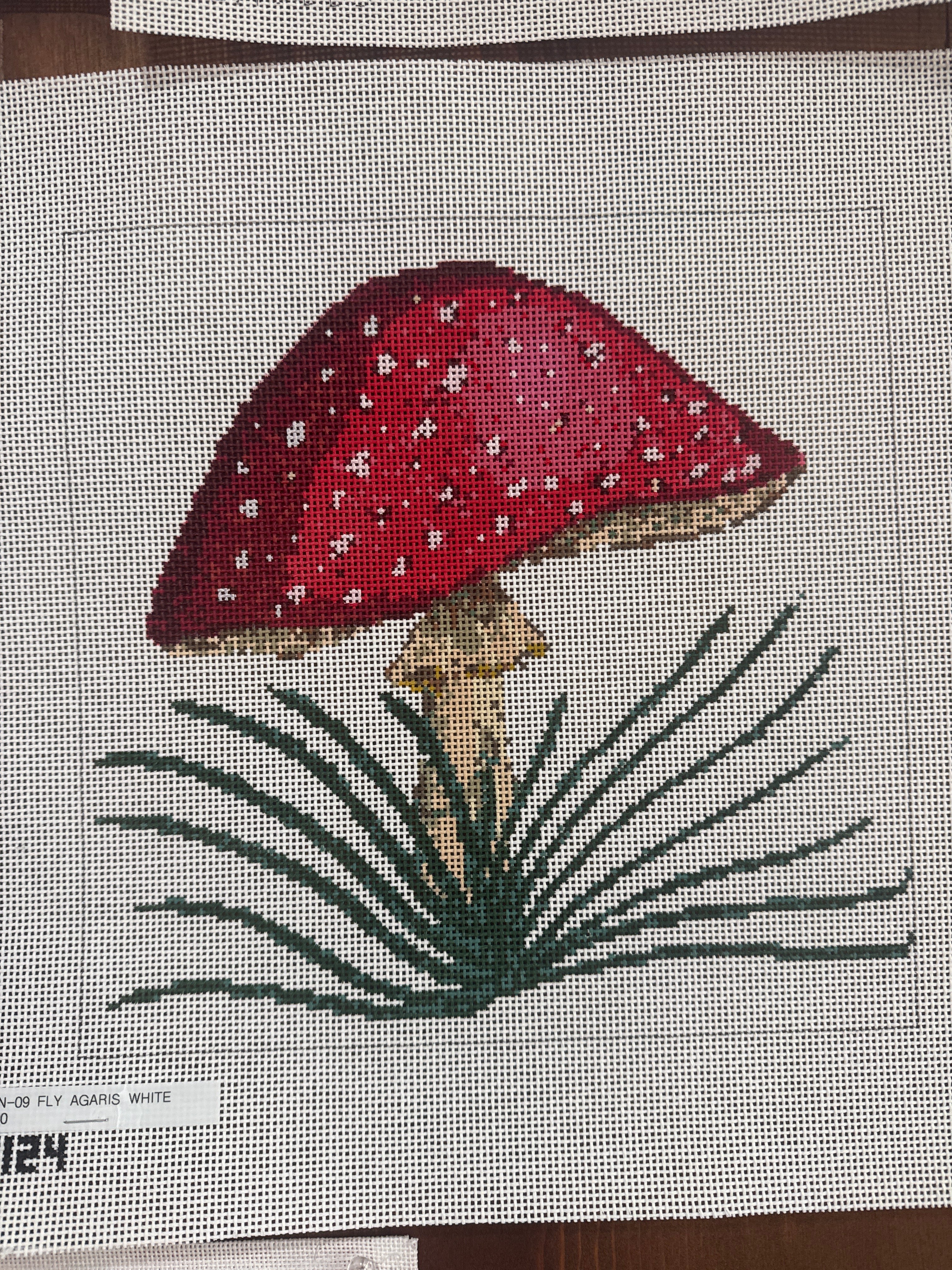 c-KCN-09-Fly Agaric on White Canvas