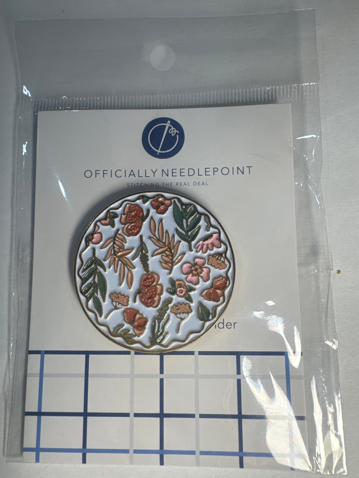 Blush and Sage Floral needle Minder