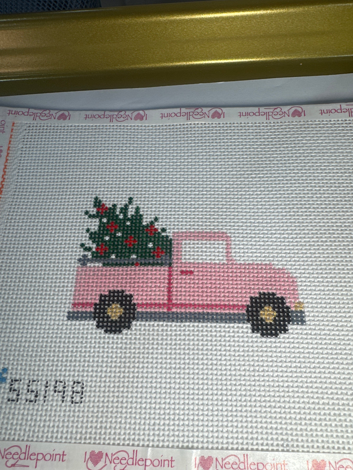 Pink Christmas Truck