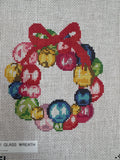 C-KCN-07-Mini Glass Ornament Wreath