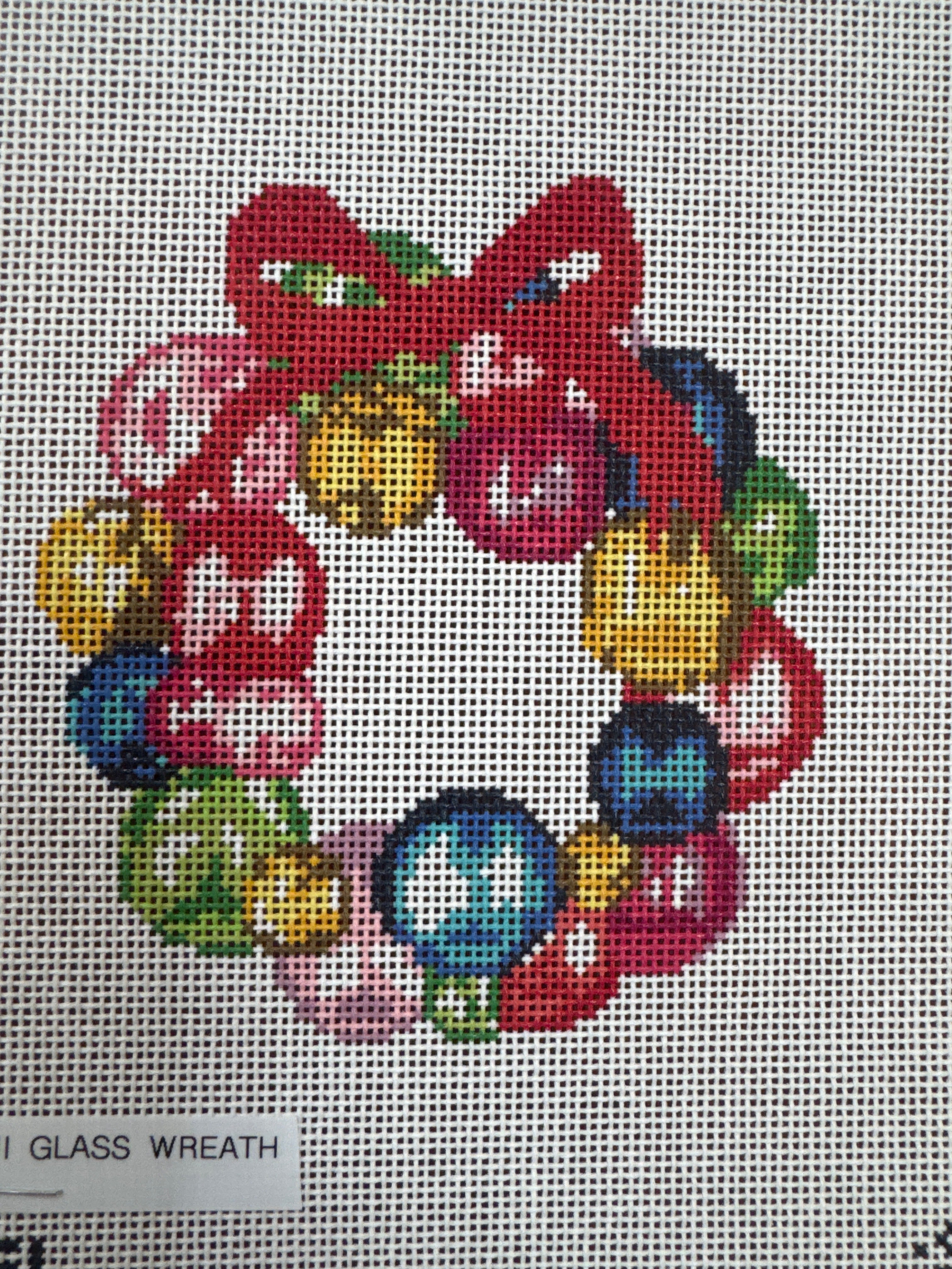 C-KCN-07-Mini Glass Ornament Wreath