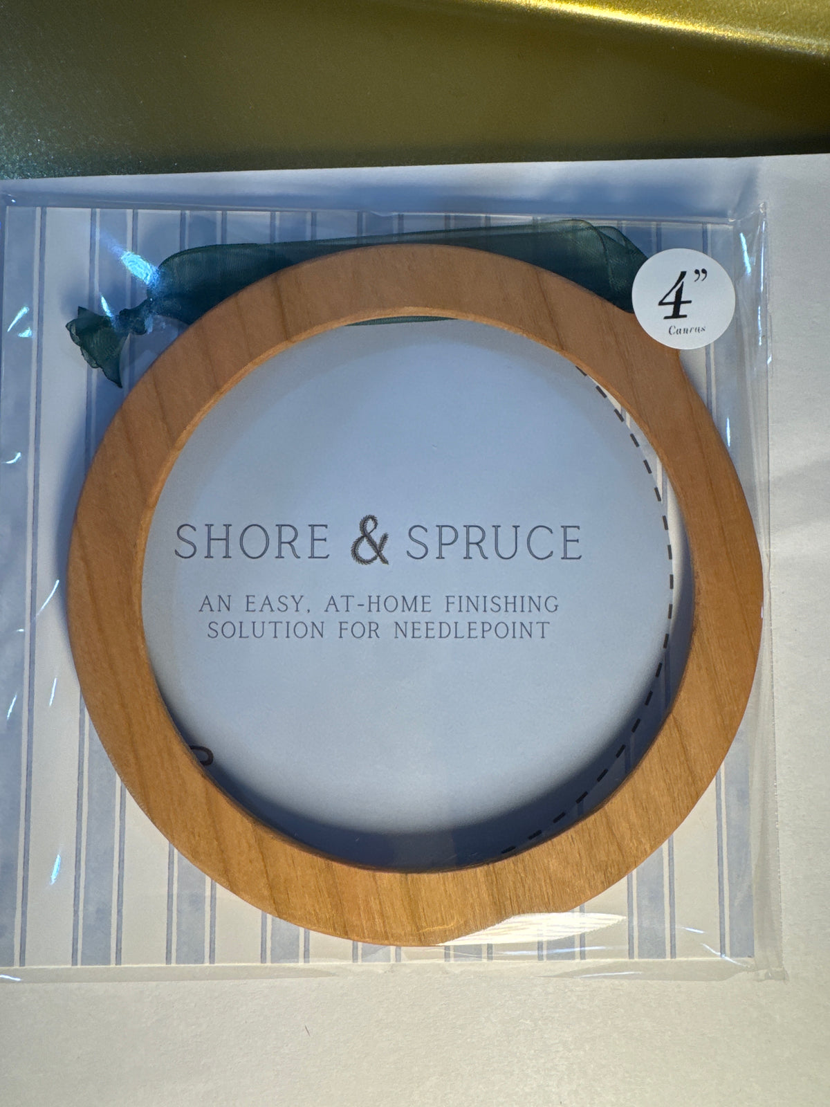 Self Finish Ornament Frame w/ribbon - Forest