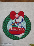 C-ON-06-Snoopy Dear Santa Wreath