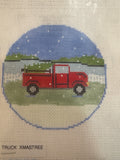 C-SS-06-Red Truck with Christmas Tree