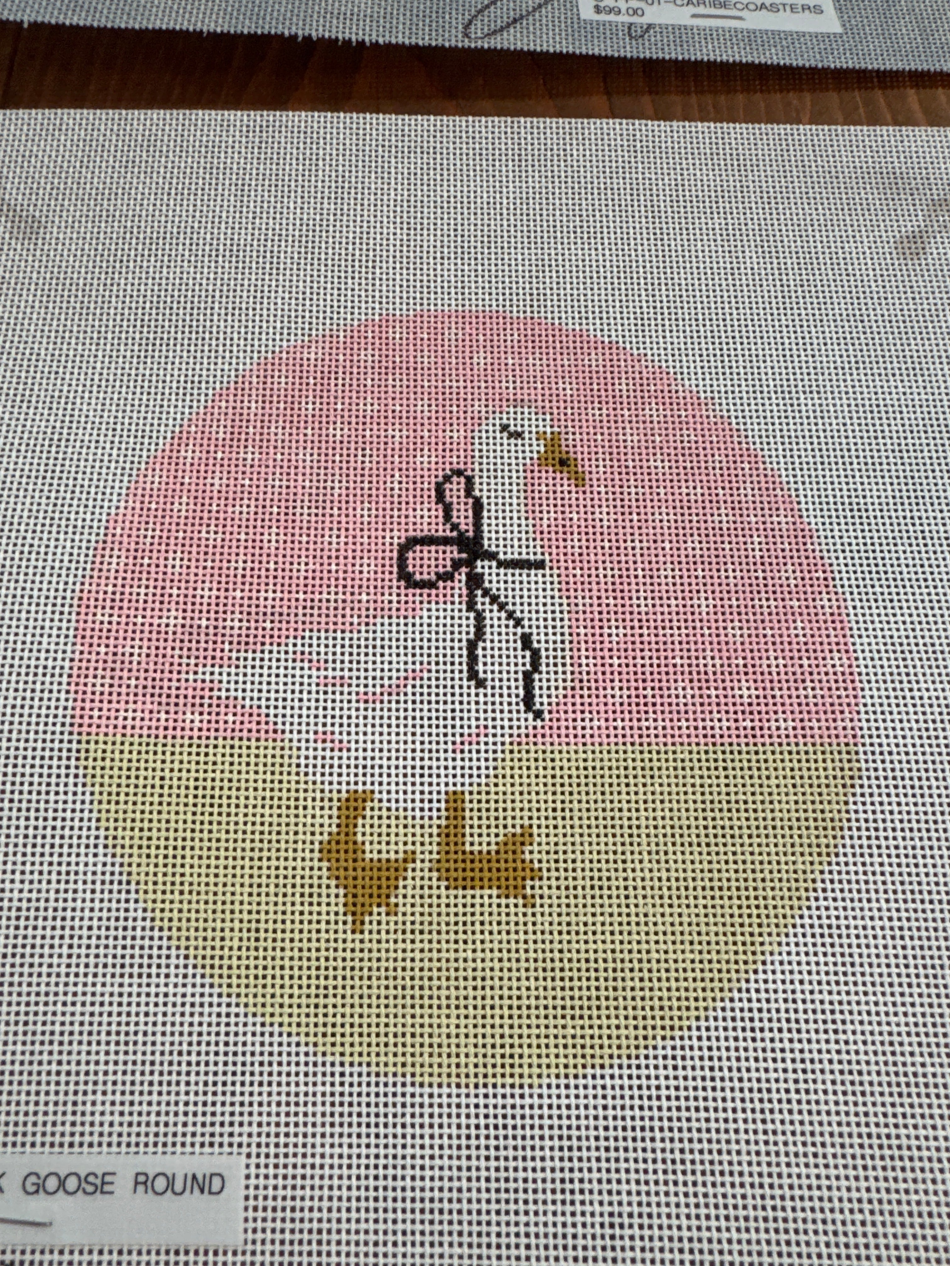 C-KCN-10-Pink Goose Round