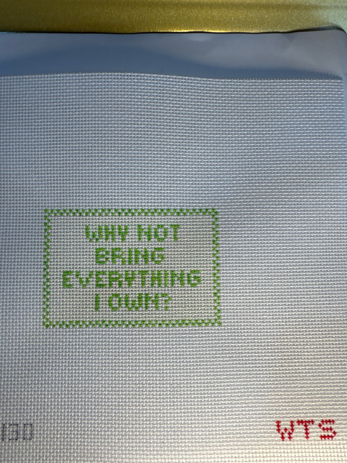 "Why Not Bring Everything I Own" Luggage Tag