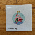 Santa Flamingo Round