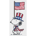 Snoopy Marching with Flag