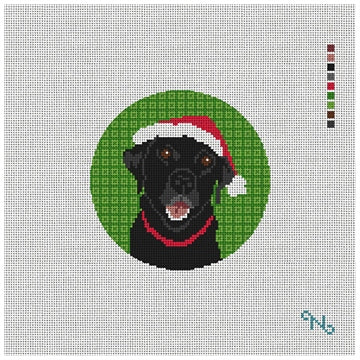 C-NP-03-Christmas Black Lab Ornament
