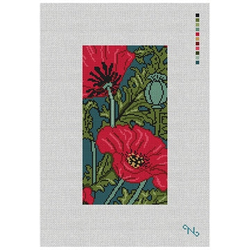 C-NP-04-Garden Poppies Needlepoint Eyeglass Kit