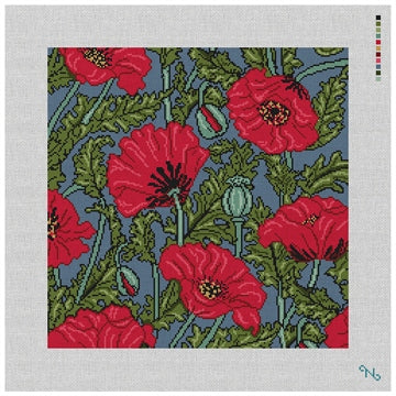 C-NP-12-Garden Poppies Pillow Kit