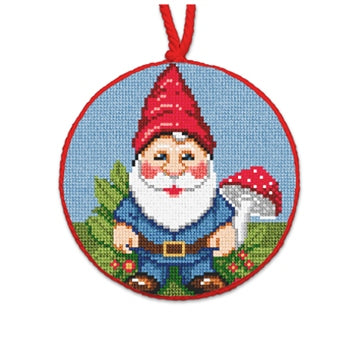 C-NP-02- Mushroom Gnome Ornament