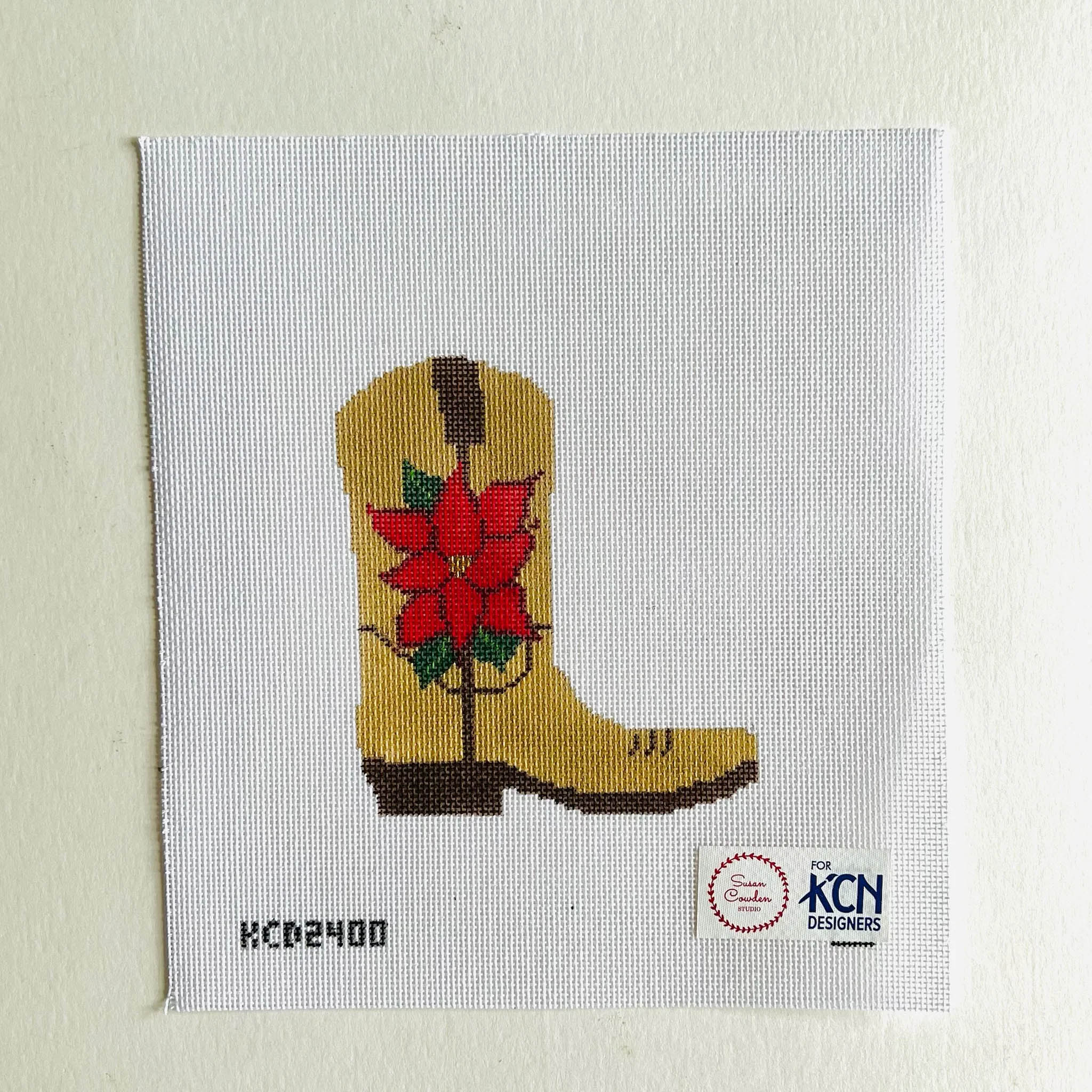 C-KCN-31 Poinsettia Cowboy Boot