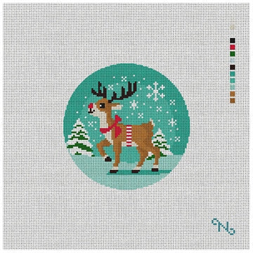 C-NP-o5-Rudolph's Snow Globe Ornament