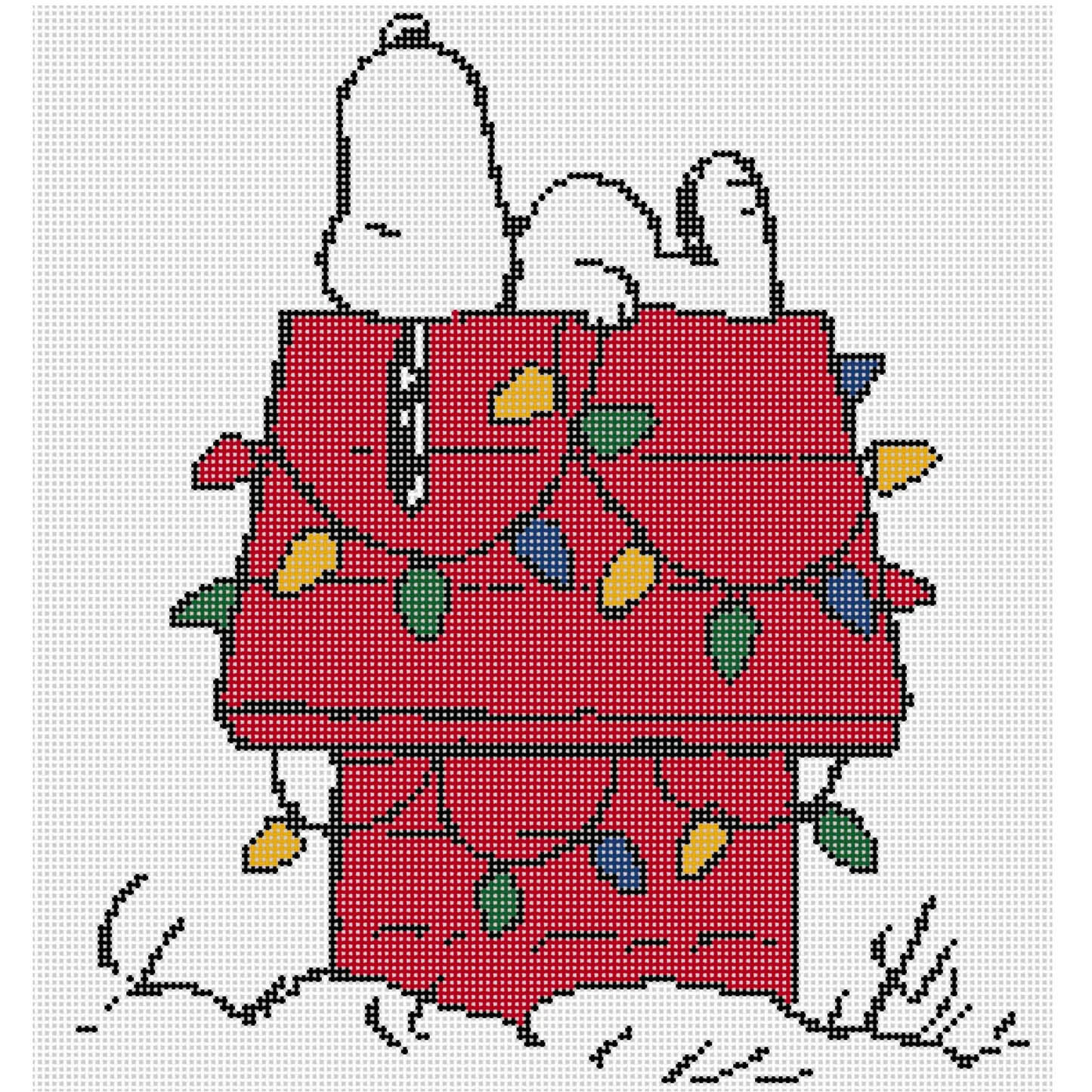 C-0ON-02-A "Charlie Brown Christmas" Snoopy on Doghouse