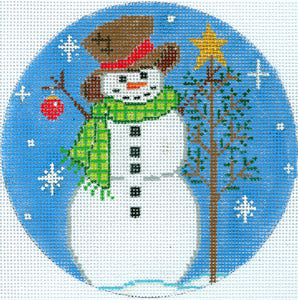 C-25-MC-Snowman with a Tree and Ornament